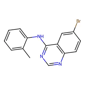 6-溴-N-(2-甲基苯基)喹唑啉-4-胺 structure