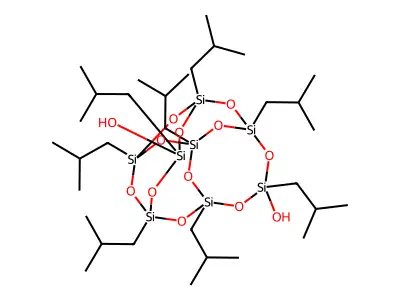 1,3,5,7,9,11-Octaisobutyltetracyclo[7.3.3.15,11]octasiloxane-endo-3,7-diol structure