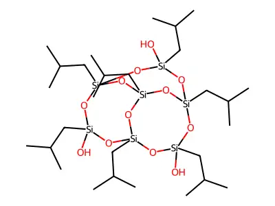 Isobutyltrisilanol-POSS structure