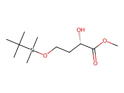 Methyl 4-((tert-butyldimethylsilyl)oxy)-2-hydroxybutanoate structure