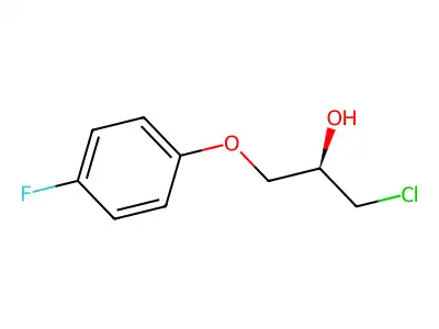 1-Chloro-3-(4-fluorophenoxy)-2-propanol structure