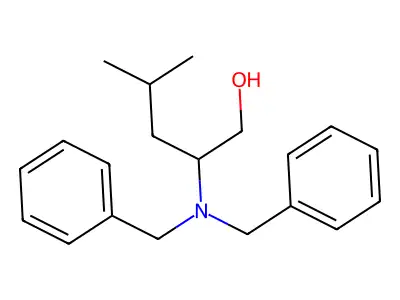 2-(Dibenzylamino)-4-methyl-1-pentanol structure
