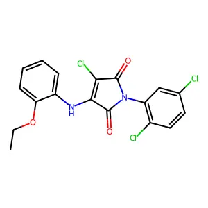 3-Chloro-1-(2,5-dichlorophenyl)-4-(2-ethoxyanilino)pyrrole-2,5-dione structure