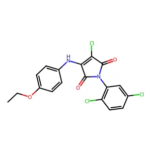 3-Chloro-1-(2,5-dichlorophenyl)-4-(4-ethoxyanilino)pyrrole-2,5-dione structure