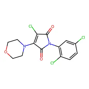 3-Chloro-1-(2,5-dichlorophenyl)-4-morpholin-4-ylpyrrole-2,5-dione structure