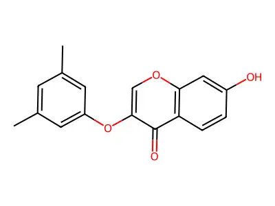 3-(3,5-Dimethylphenoxy)-7-hydroxychromen-4-one structure