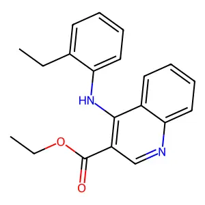 Ethyl 4-[(2-ethylphenyl)amino]quinoline-3-carboxylate structure