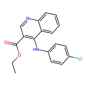Ethyl 4-[(4-chlorophenyl)amino]quinoline-3-carboxylate structure