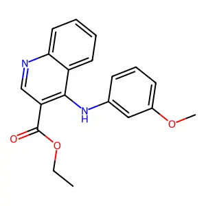 Ethyl 4-[(3-methoxyphenyl)amino]quinoline-3-carboxylate structure