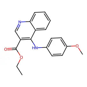 Ethyl 4-[(4-methoxyphenyl)amino]quinoline-3-carboxylate structure