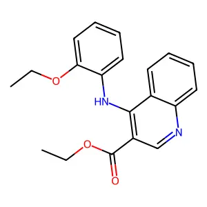 Ethyl 4-[(2-ethoxyphenyl)amino]quinoline-3-carboxylate structure