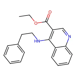 Ethyl 4-[(2-phenylethyl)amino]quinoline-3-carboxylate structure