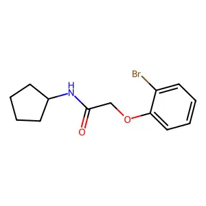 2-(2-bromophenoxy)-N-cyclopentylacetamide structure