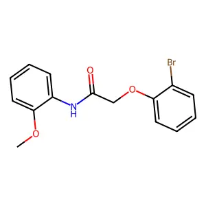 2-(2-bromophenoxy)-N-(2-methoxyphenyl)acetamide structure