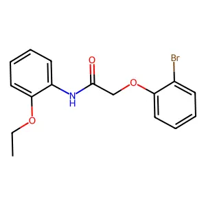 2-(2-bromophenoxy)-N-(2-ethoxyphenyl)acetamide structure