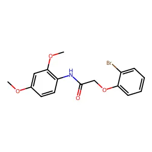 2-(2-bromophenoxy)-N-(2,4-dimethoxyphenyl)acetamide structure