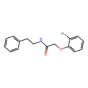 2-(2-bromophenoxy)-N-(2-phenylethyl)acetamide structure