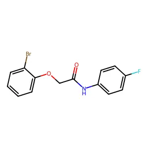 2-(2-bromophenoxy)-N-(4-fluorophenyl)acetamide structure