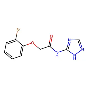 2-(2-bromophenoxy)-N-(1H-1,2,4-triazol-3-yl)acetamide structure