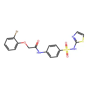 2-(2-Bromo-phenoxy)-N-[4-(thiazol-2-ylsulfamoyl)-phenyl]-acetamide structure