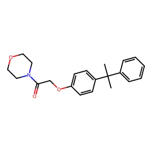 1-Morpholino-2-(4-(2-phenylpropan-2-yl)phenoxy)ethanone structure