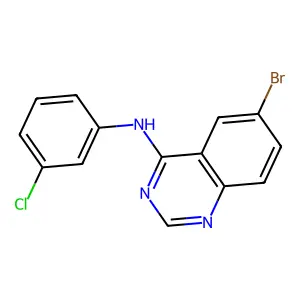 6-溴-N-(3-氯苯基)喹唑啉-4-胺 structure
