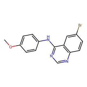 6-溴-N-(4-甲氧基苯基)喹唑啉-4-胺 structure