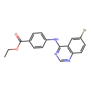 Ethyl 4-[(6-bromoquinazolin-4-yl)amino]benzoate structure