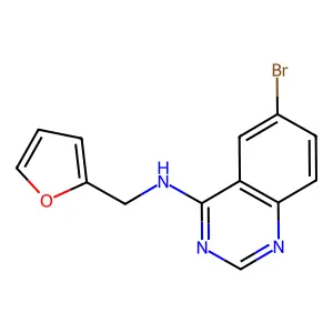 6-溴-N-(呋喃-2-基甲基)喹唑啉-4-胺 structure