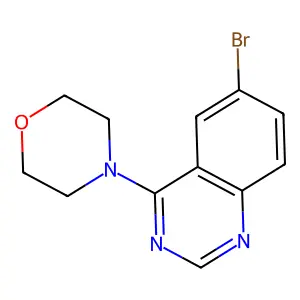 4-(6-Bromoquinazolin-4-yl)morpholine structure