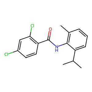 2,4-dichloro-N-[2-methyl-6-(propan-2-yl)phenyl]benzamide structure