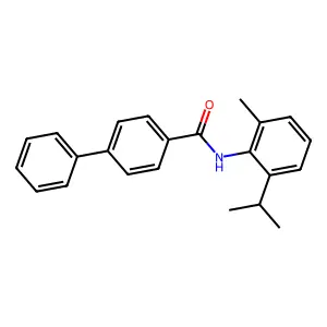 N-(2-methyl-6-propan-2-ylphenyl)-4-phenylbenzamide structure