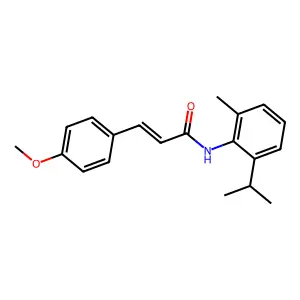 (2E)-3-(4-methoxyphenyl)-N-[2-methyl-6-(propan-2-yl)phenyl]prop-2-enamide structure