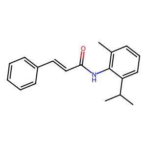 (2E)-N-[2-methyl-6-(propan-2-yl)phenyl]-3-phenylprop-2-enamide structure