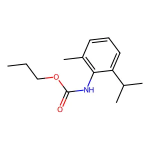 Propyl (2-isopropyl-6-methylphenyl)carbamate structure