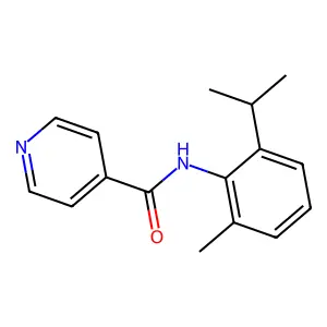 N-[2-methyl-6-(propan-2-yl)phenyl]pyridine-4-carboxamide structure