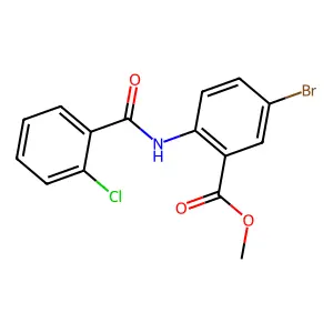 Methyl 5-bromo-2-(2-chlorobenzamido)benzoate structure