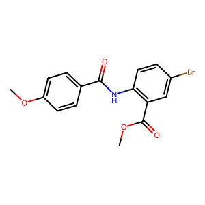 Methyl 5-bromo-2-[(4-methoxybenzoyl)amino]benzoate structure