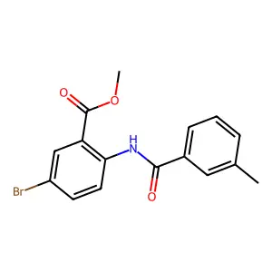Methyl 5-bromo-2-(3-methylbenzamido)benzoate structure