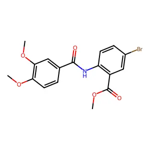 Methyl 5-bromo-2-(3,4-dimethoxybenzamido)benzoate structure