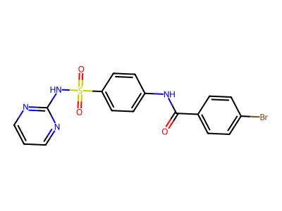 4-Bromo-N-[4-(pyrimidin-2-ylsulfamoyl)-phenyl]-benzamide structure