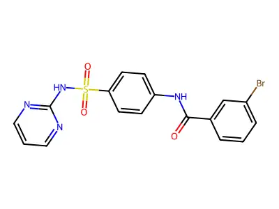 3-Bromo-N-[4-(pyrimidin-2-ylsulfamoyl)-phenyl]-benzamide structure