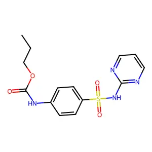 [4-(Pyrimidin-2-ylsulfamoyl)-phenyl]-carbamic acid propyl ester structure