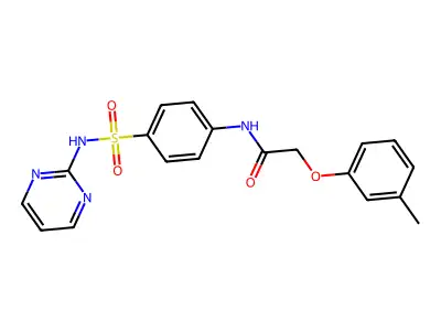 N-[4-(Pyrimidin-2-ylsulfamoyl)-phenyl]-2-m-tolyloxy-acetamide structure
