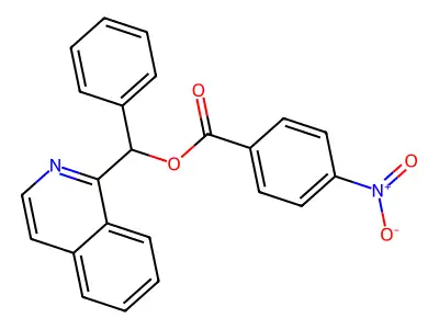 Isoquinolin-1-yl(phenyl)methyl 4-nitrobenzoate structure