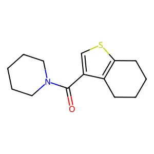 Piperidin-1-yl(4,5,6,7-tetrahydrobenzo[b]thiophen-3-yl)methanone structure