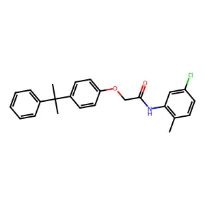 N-(5-chloro-2-methylphenyl)-2-[4-(2-phenylpropan-2-yl)phenoxy]acetamide structure