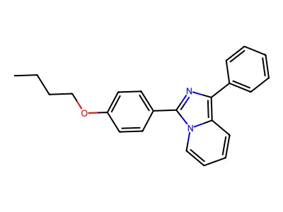 3-(4-Butoxyphenyl)-1-phenylimidazo[1,5-a]pyridine structure