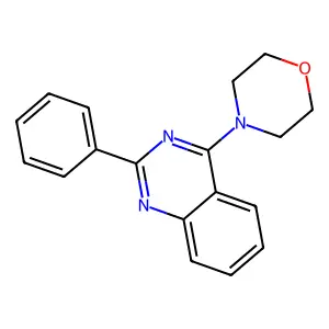 4-(4-Morpholinyl)-2-phenylquinazoline structure