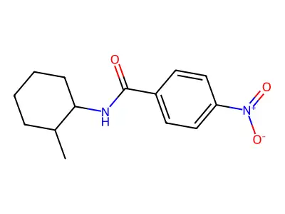 N-(2-methylcyclohexyl)-4-nitrobenzamide structure